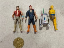 Lot Of 4 Vintage Star Wars Droids 1985 R2D2 C-3P0 Thall Joben Kenner Animated