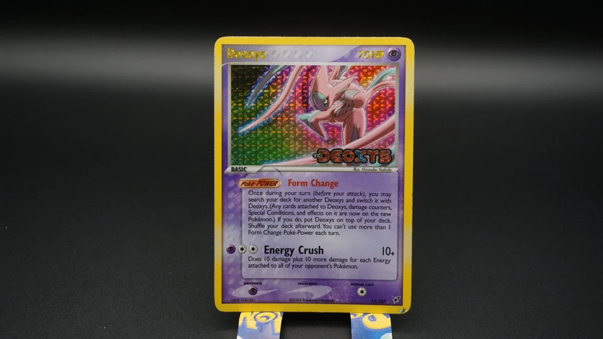 Pokémon TCG EX Deoxys Rare Collectible Individual Card Games for