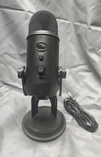 Logitech for Creators Blue Yeti  Multi-Pattern USB Microphone, Black Tested