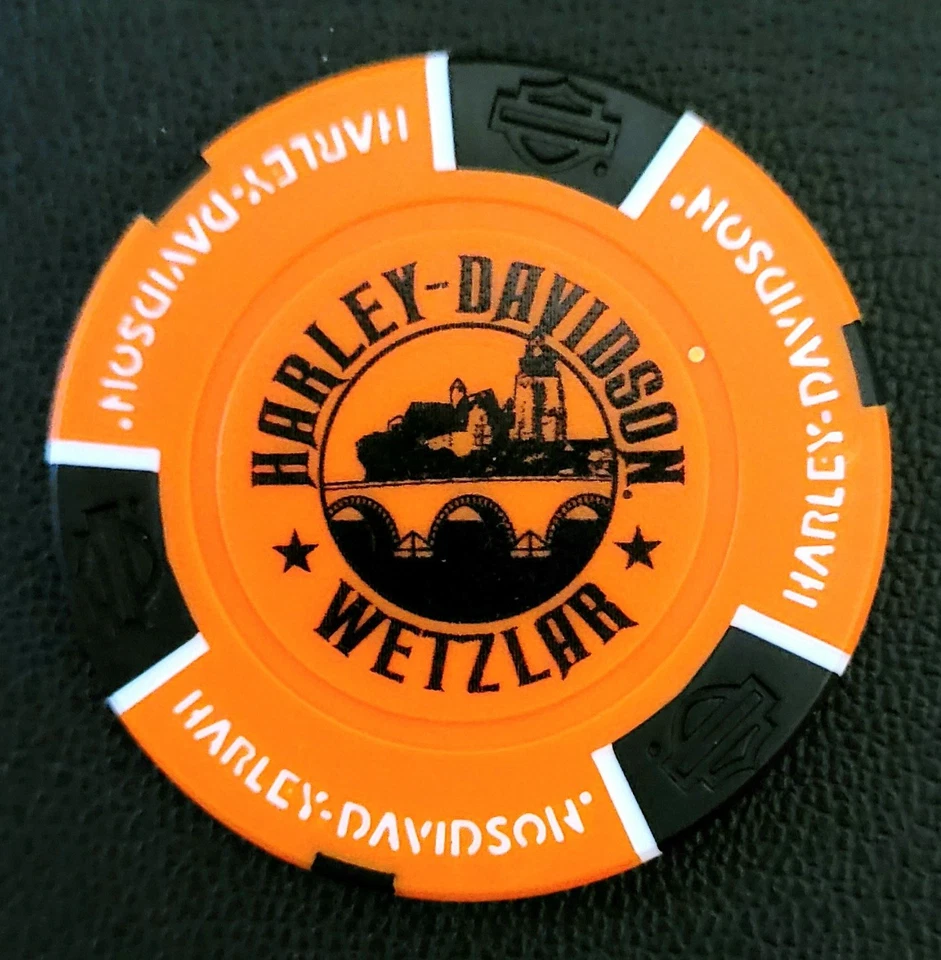 1 Orig. Harley-Davidson Pokerchip "H-D Factory Group, Wetzlar, Germany" - Bild 1 von 2