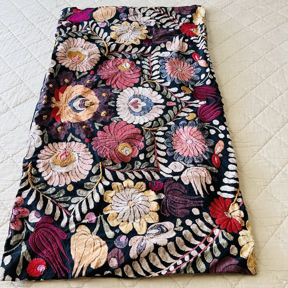 🌸 Anthropologie / Pottery Barn сотрудничество вручную вышитая наволочка - Изображение 4 из 4