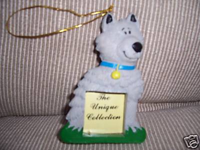 Christmas Ornament Resin Frame Fido Dog Great Stocking Stuffer Holiday