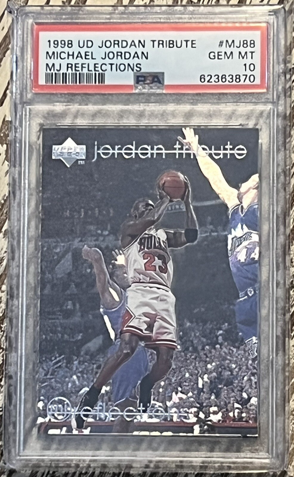 1998 UD Jordan Tribute #MJ88 Michael Jordan PSA 10 GEM MT MJ Reflections