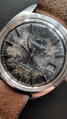 IWC Yacht Club 36mm Automatik Blue Grey Ref. 811 Ca. 1967 BUCHERER Leder Datum 