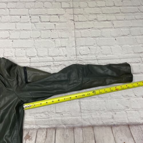 Diesel Black Gold Men 100% Sheep Leather Jacket Size Small Moto M280 -22 - Picture 5 of 18