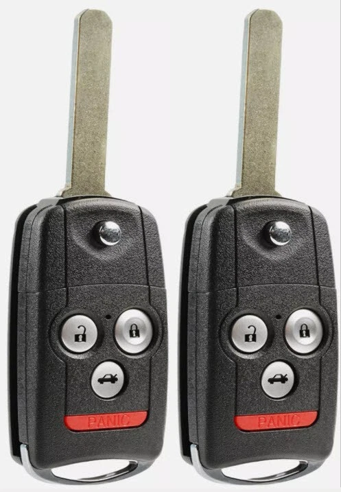 2 PK para 2007 2008 2009 2010 2011 2012 2013 Acura MDX RDX Llaveros abatibles sin llave Foto 3 de 4