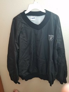 raiders pullover windbreaker