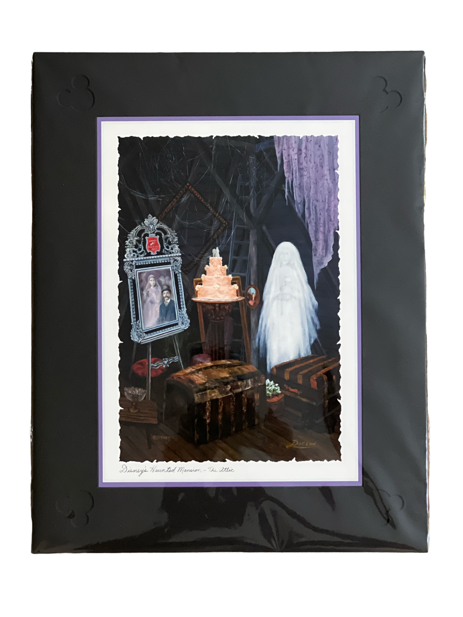 Disney Larry Dotson Haunted Mansion The Attic 11x14 Print
