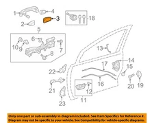 TOYOTA OEM 12-22 C-HR Front Door Lock Hardware-Handle, Outside Pad 6924206050