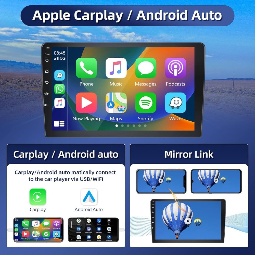 DAB navigatiesysteem voor Mercedes Citan 2021-2024 | CarPlay en Android Auto | XPA-800RDAB - caraudio24