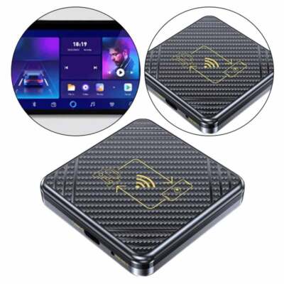 Wireless CarPlay AI box Android Auto Adapter Converter w/Netflix YouTube WIFI