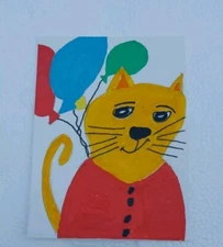 G.A.Titan Impressionism Painting Abstract Cat Expressionism Whimsical Animals