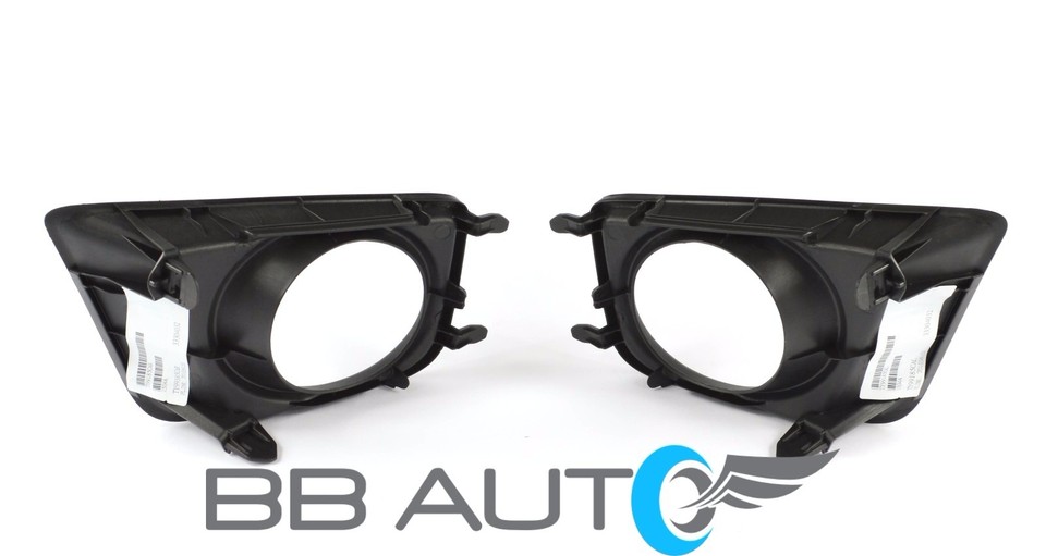Pair Front Bumper Fog Light Bezels Grilles For Toyota Corolla 2009-2010 – Black