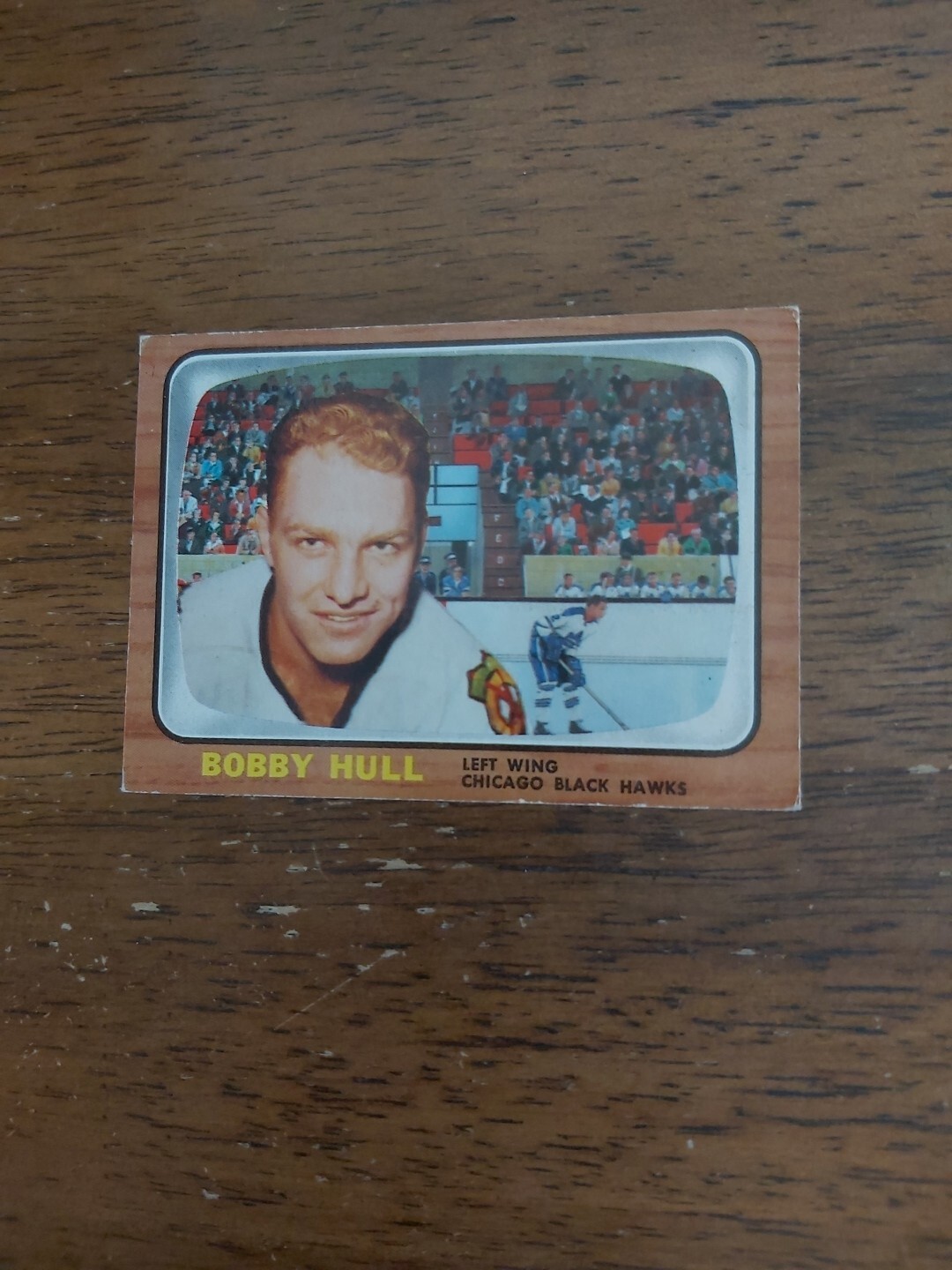 1966-67 Topps NHL Bobby Hull Card #112