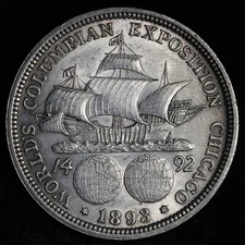 1893 Columbian Expo Commemorative Half Dollar BU UNC MS E761 WTCB