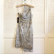 NWT Musani Gold Beaded Evening Dress