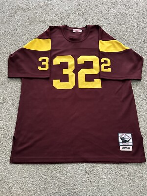 Mitchell & Ness O.J. Simpson シャツ Vintage Mitchell & Ness USC Trojans OJ SIMPSON 32 Throwback