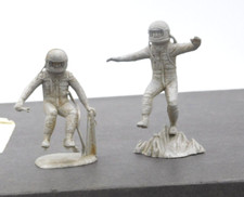 Marx 54mm Astronaut Lot Jumping of Rock and Suspended with a Wrench