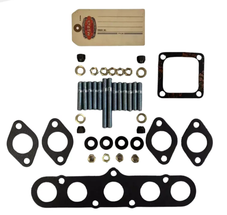 适用于 1941 道奇豪华系列 6 气缸歧管硬件重建套件带垫圈 — 第 2/4 张图片