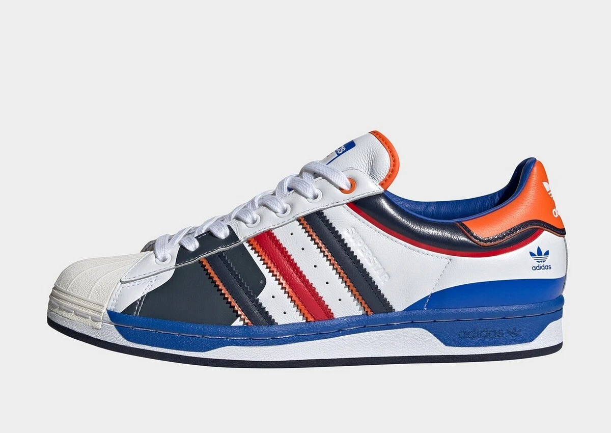 Adidas superstar clearance blu e bianche