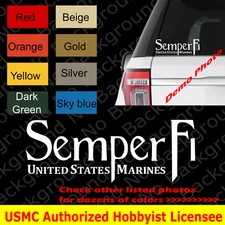 United States Marines USMC Semper Fi Vinyl Decal Die Cut Sticker for Window AY46