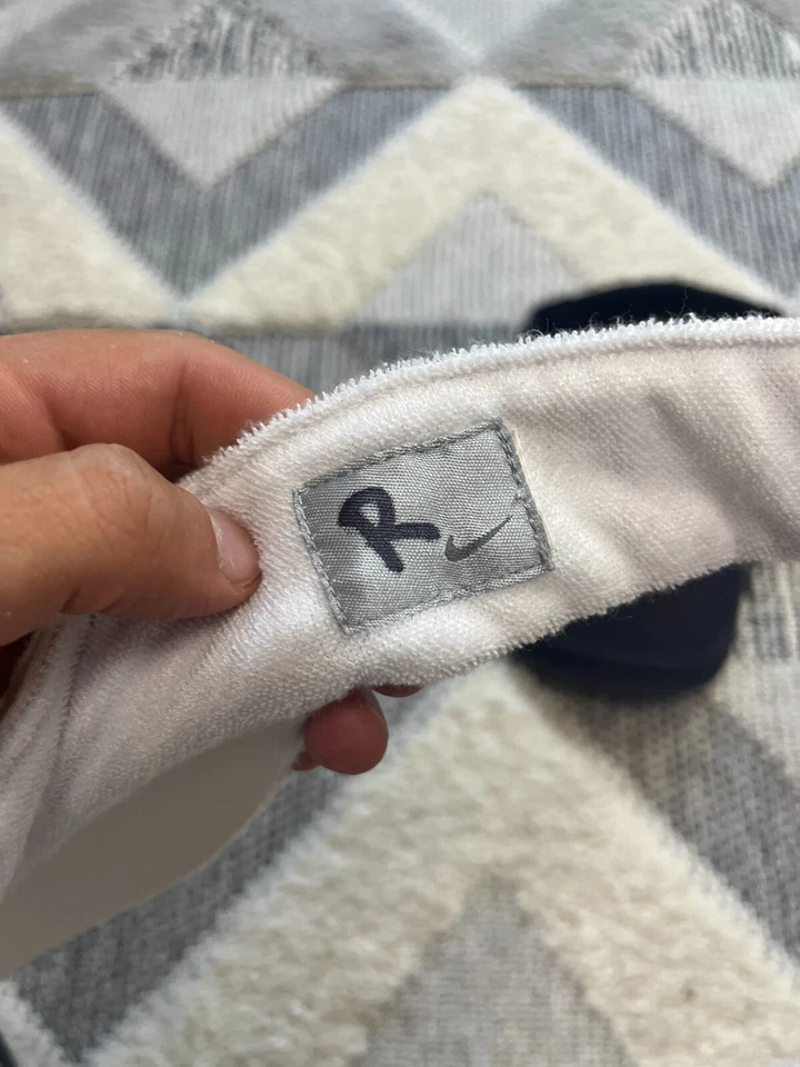 2x Nike Vintage Tennis Cap White Black - Image 2 of 4