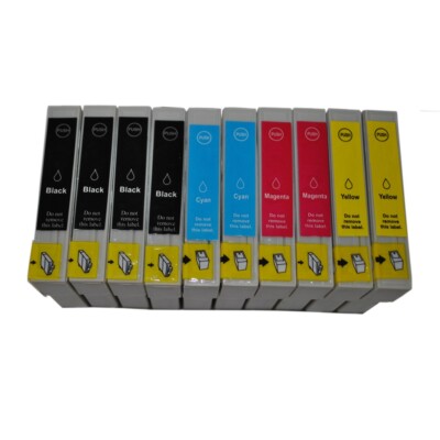 10 Druckerpatronen für EPSON Stylus SX100 SX200 SX600 DX5000 DX5050 DX6000DX