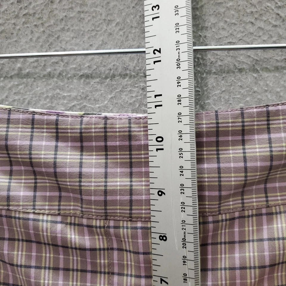 Adidas Women Shorts 14 Purple Plaid Golf Bermuda Chino Pockets Performance - Image 4 of 4