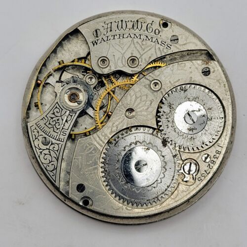 5 WALTHAM Pocket Watch Movement Part Lot - Various Sizes / Grades - Picture 3 of 7