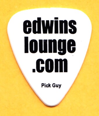 Edwin McCain Signatur Einseitiger Weißer Gitarrenplektrum