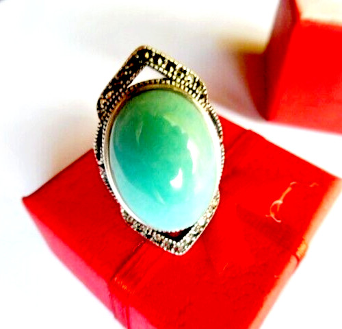 Bague amazonite et argent massif pour retrouver la sérénité et affirmer son style