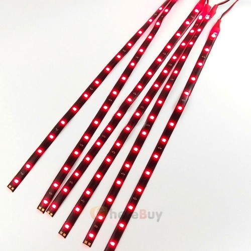 18x Waterproof 12''/15 DC 12V Motor LED Strip Underbody Light For Car Motorcycle - Picture 17 of 18