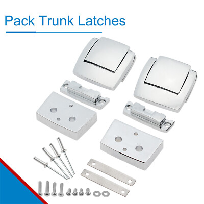 Chrome Pack Trunk Latches For Harley Touring Electra/Street Glide Road King