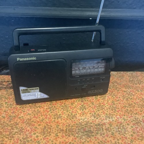Panasonic GX500 Portable 4-Band Radio | FM MW LW SW | Shortwave | Black - Picture 4 of 6