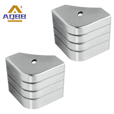 2×Crest Style Corner Cap Casting Pontoon Aluminum Deck Corner # Crest PA