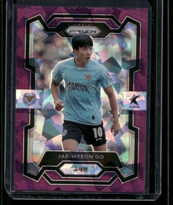 2024 K-League Prizm Soccer #77 Jae-Hyeon Go Purple Cracked Ice /49