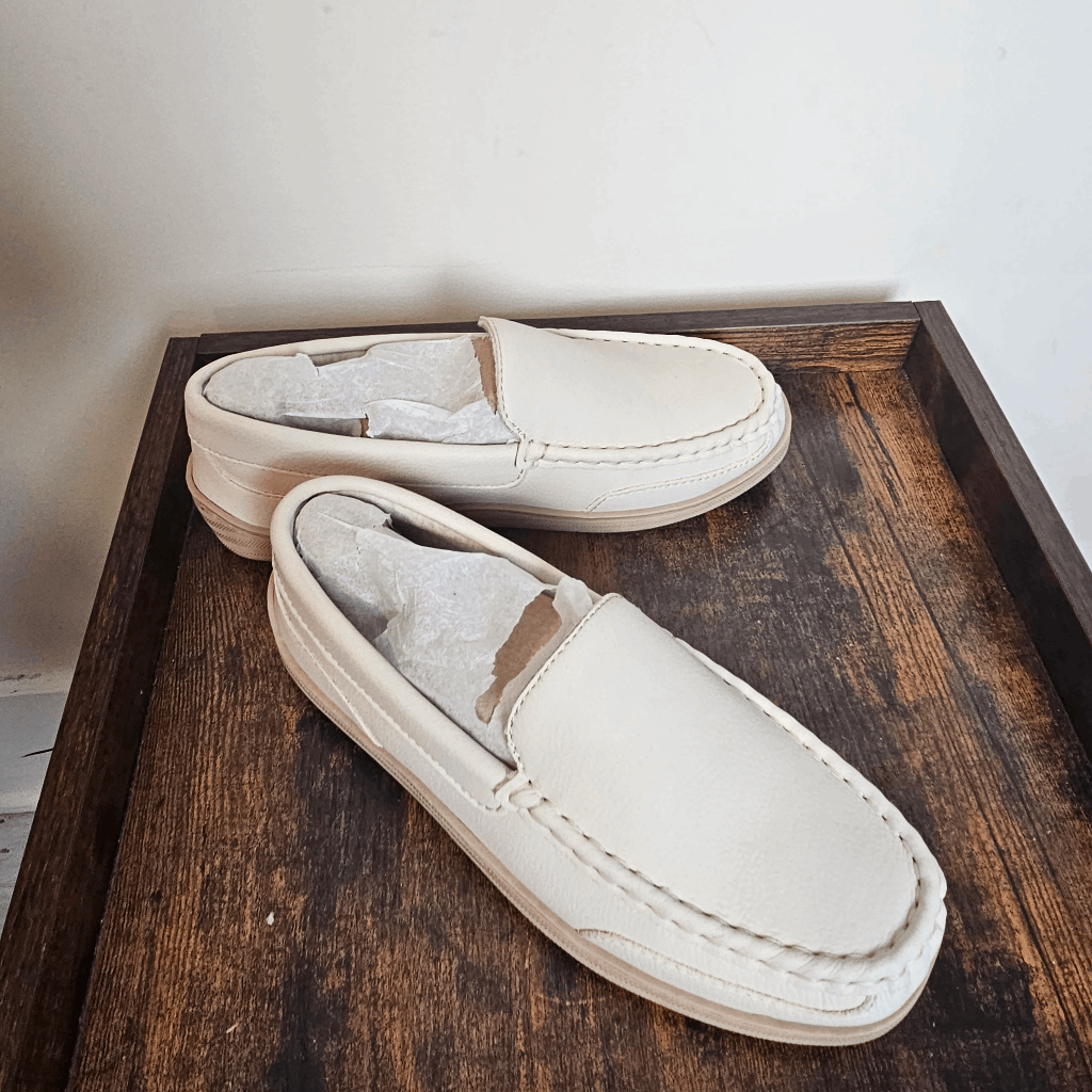 My Pillow My Slippers Leather Slip On Memory Foam Moccasins Shoes