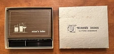 Vintage Park Sherman 1966 Mixer's Bar Drink Index in the Box MCM Very Nice #4010