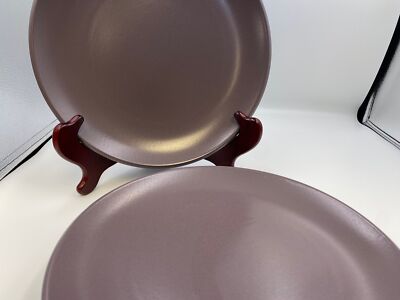Calvin Klein Khaki Collection CARGO PLUM Dinner Plates Set of