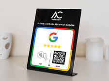 Toque para revisarnos en Google NFC y tarjeta de código QR, soporte - toque para revisar negocios
