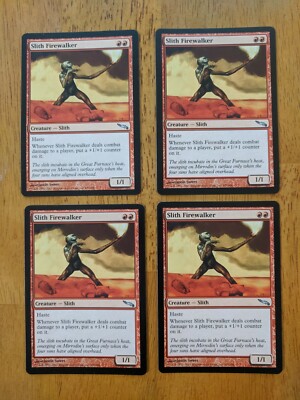 Slith Firewalker 4x Playset Magic the Gathering MTG Near Mint Unplayed