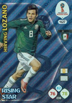 Panini Adrenalyn XL World Cup 2018 Russia WM Nr. 427 Rising Star Hirving Lozano