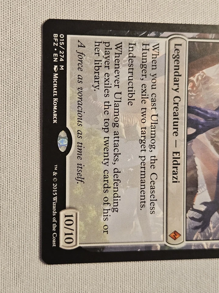 MTG Ulamog, the Ceaseless Hunger (15/313) Battle for Zendikar LP - Image 3 of 4