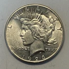 1926 Peace Dollar Coin, 90% SILVER