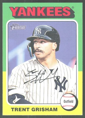 2024 Topps Heritage Baseball 252 Trent Grisham, New York Yankees - Bild 1 von 2
