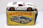 Vintage Lesney Matchbox #41 Ford GT Racer White w/Yel Hubs NMIB