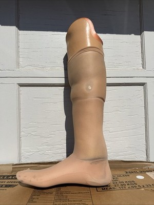 That Foot Prosthetic Leg With The Push Button Covers For The Leg