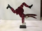 Judie Bomberger Signed Cirque du Soleil Red Clown Circus Metal Artwork Handstand