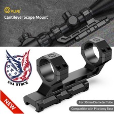 Aluminum 30mm Scope Mount Offset Cantilever Picatinny Scope Rings For Hunting US