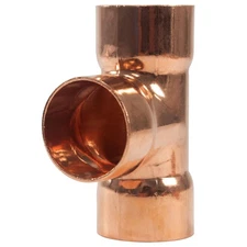 Appli Parts AP-T078 7/8 in Wrot Copper Tee CxCxC connections for refrigeration,